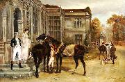 Heywood Hardy The Ride oil painting